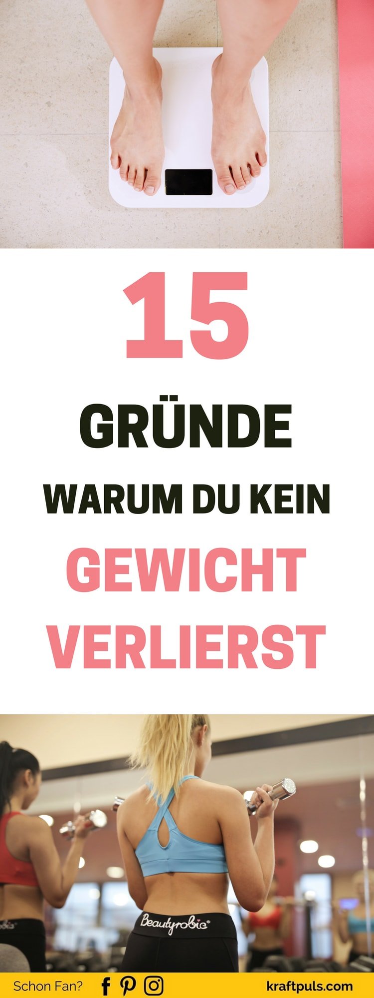 Du willst abnehmen, doch es klappt nicht? Hier 15 Gründe, warum du kein Gewicht verlierst! #fitness #deutsch